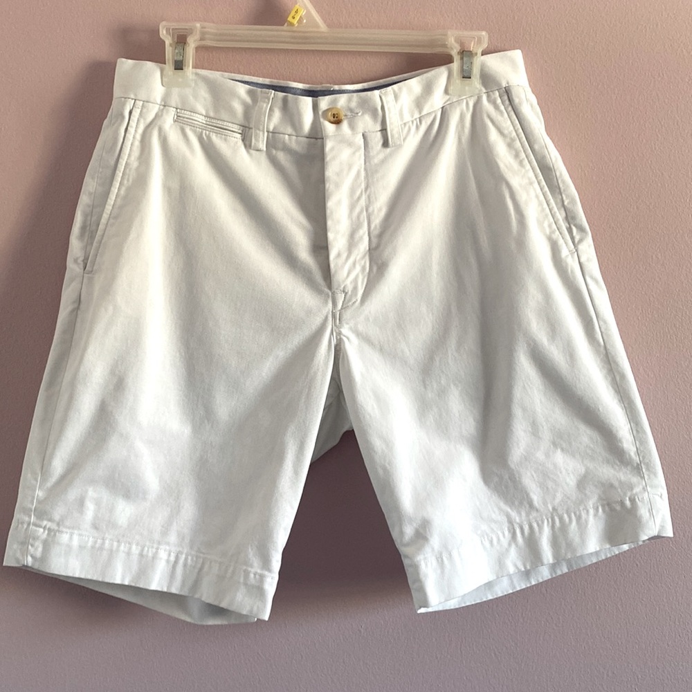 POLO Ralph Lauren - Stretch Classic Fit Chino Flat Front  White Shorts 30W